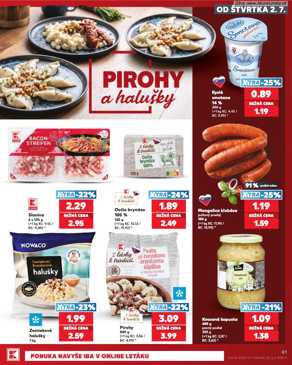 Leták Kaufland (2. 7. - 8. 7. 2026) - strana 41 z 80