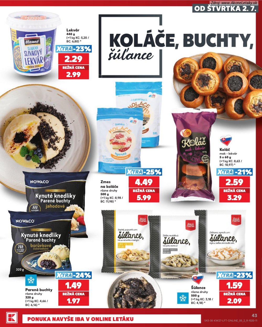 Leták Kaufland (2. 7. - 8. 7. 2026) - strana 43 z 80