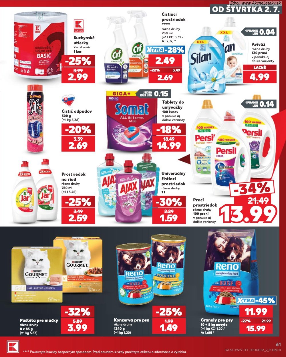 Leták Kaufland (2. 7. - 8. 7. 2026) - strana 61 z 80