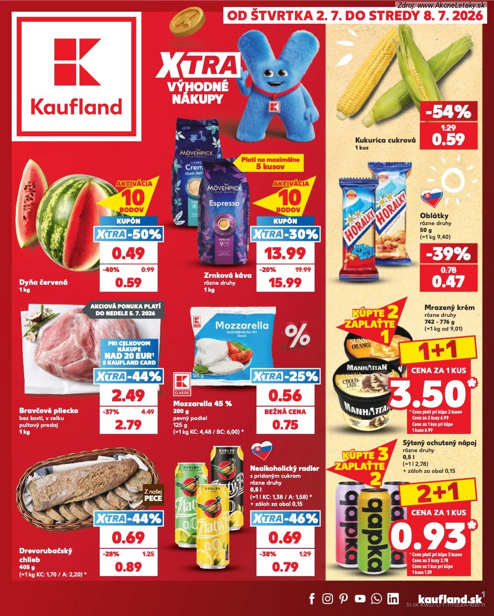 Leták Kaufland (2. 7. - 8. 7. 2026) - strana 1 z 80