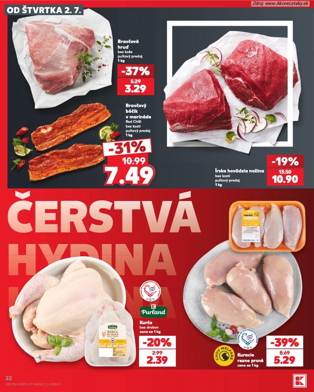 Leták Kaufland (2. 7. - 8. 7. 2026) - strana 22 z 80