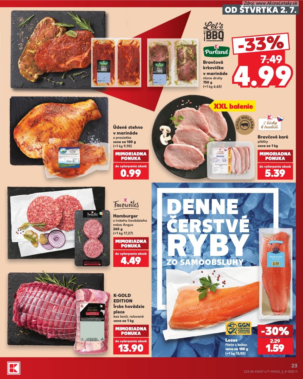 Leták Kaufland (2. 7. - 8. 7. 2026) - strana 23 z 80