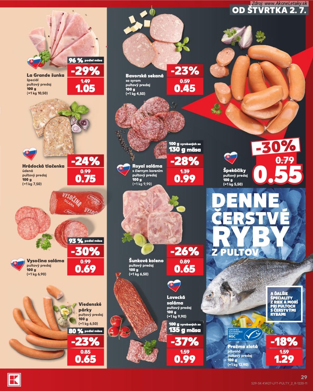 Leták Kaufland (2. 7. - 8. 7. 2026) - strana 29 z 80
