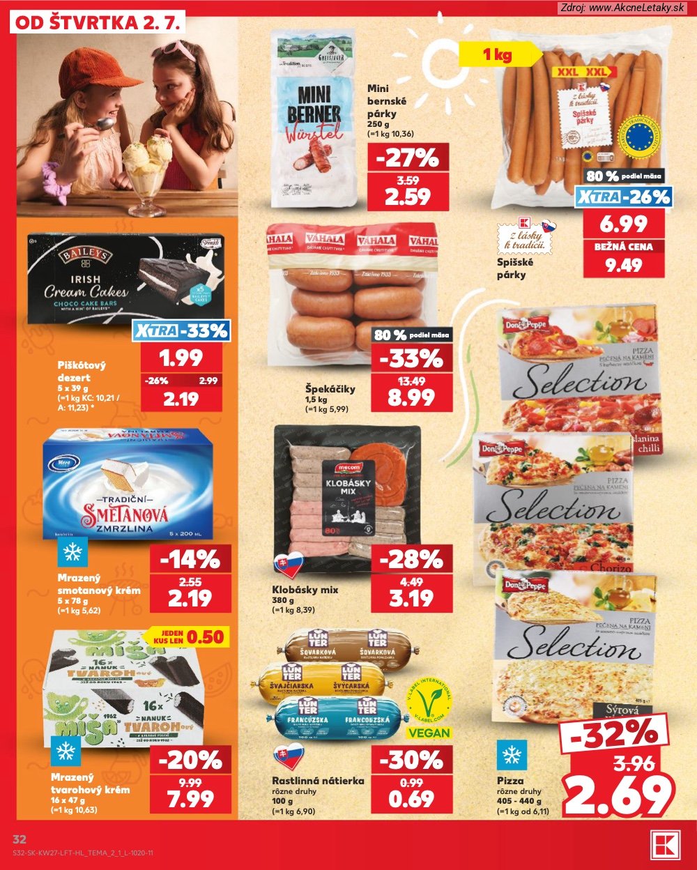 Leták Kaufland (2. 7. - 8. 7. 2026) - strana 32 z 80