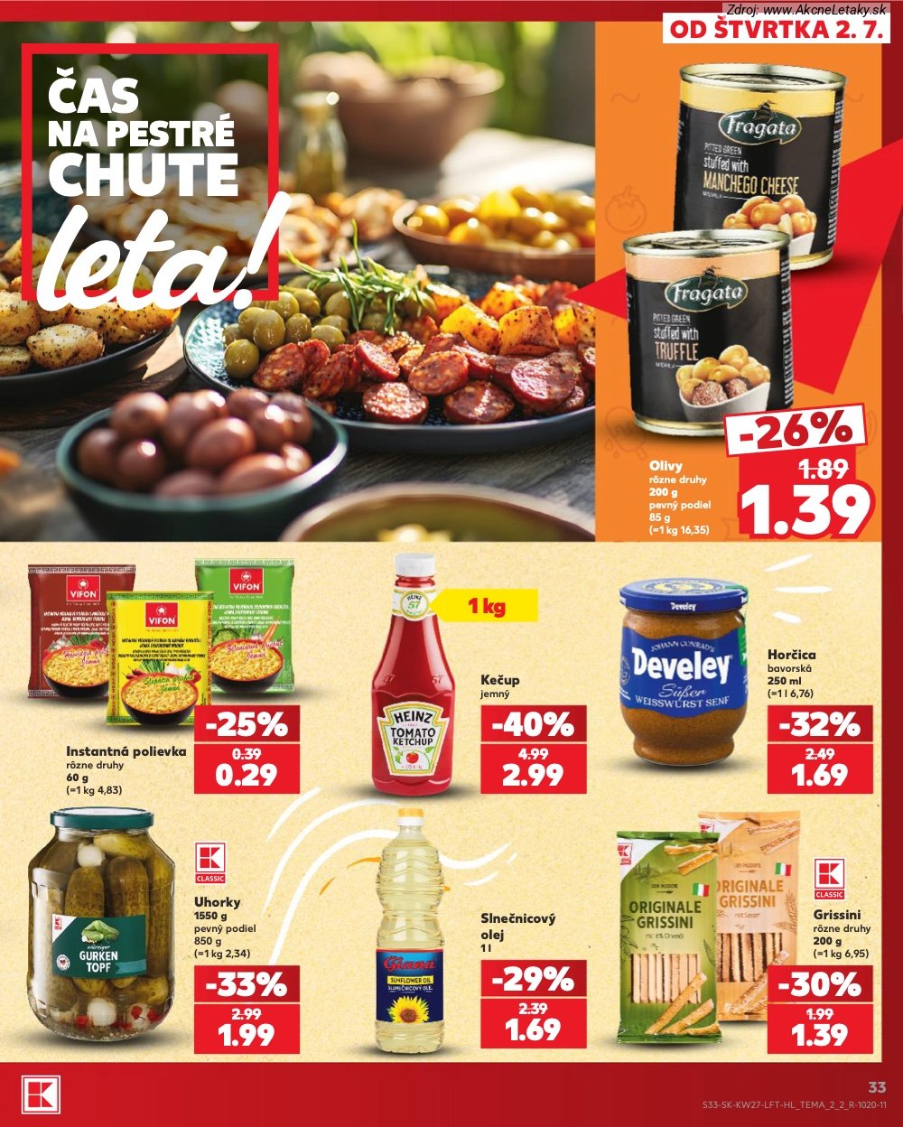 Leták Kaufland (2. 7. - 8. 7. 2026) - strana 33 z 80