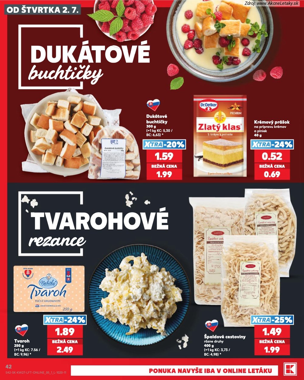 Leták Kaufland (2. 7. - 8. 7. 2026) - strana 42 z 80