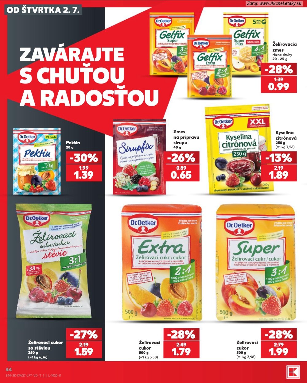 Leták Kaufland (2. 7. - 8. 7. 2026) - strana 44 z 80