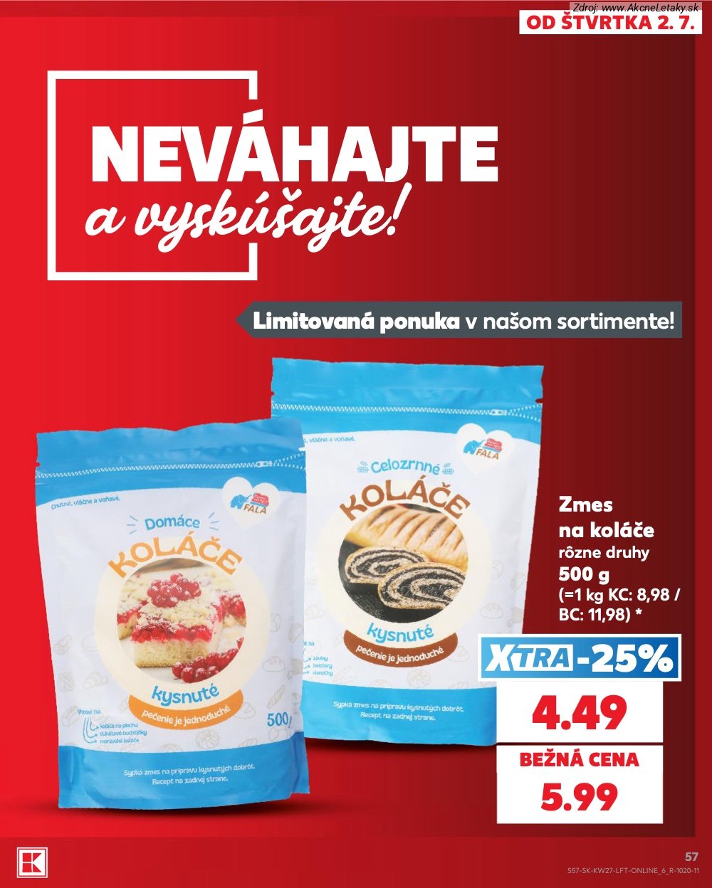 Leták Kaufland (2. 7. - 8. 7. 2026) - strana 57 z 80