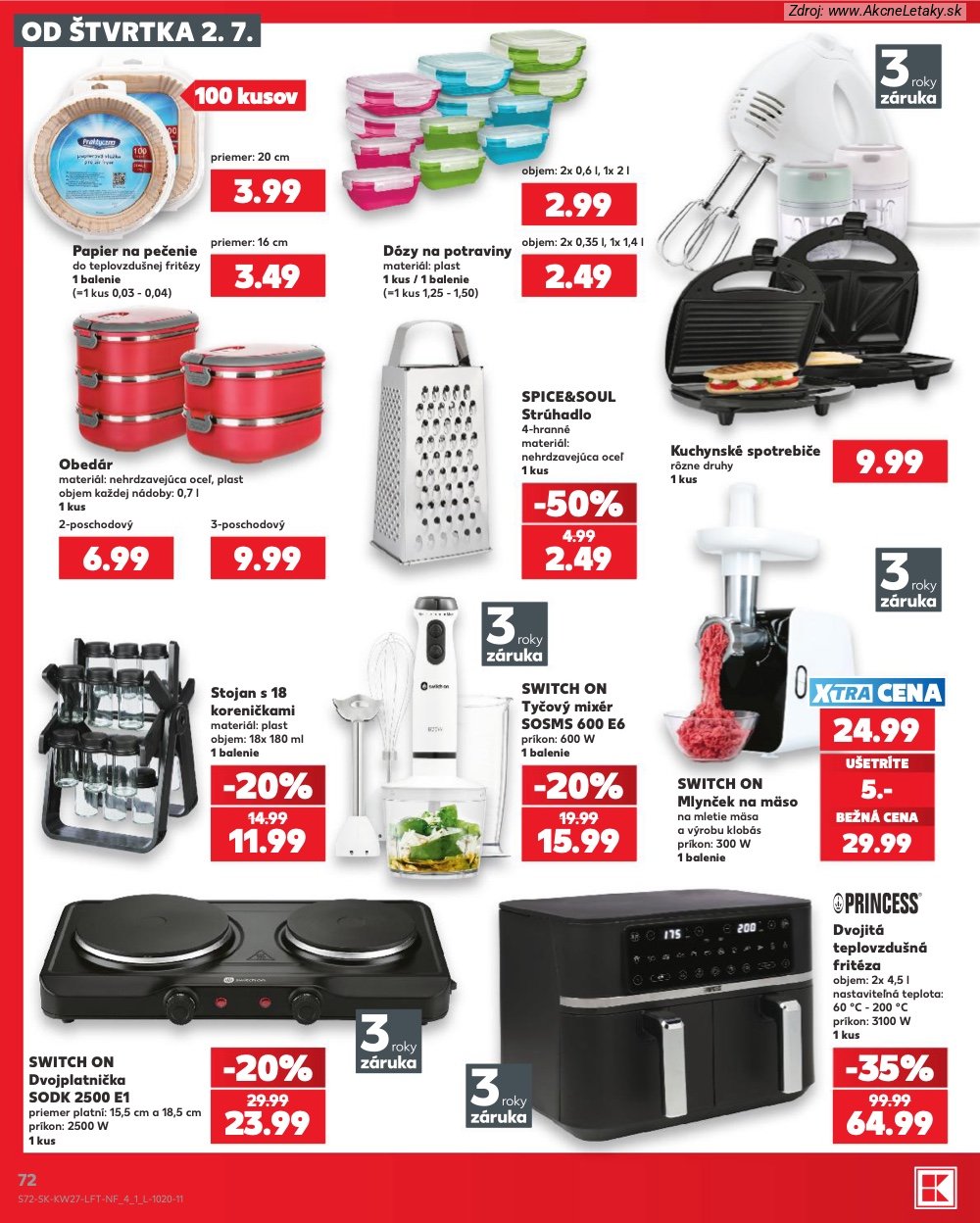 Leták Kaufland (2. 7. - 8. 7. 2026) - strana 72 z 80