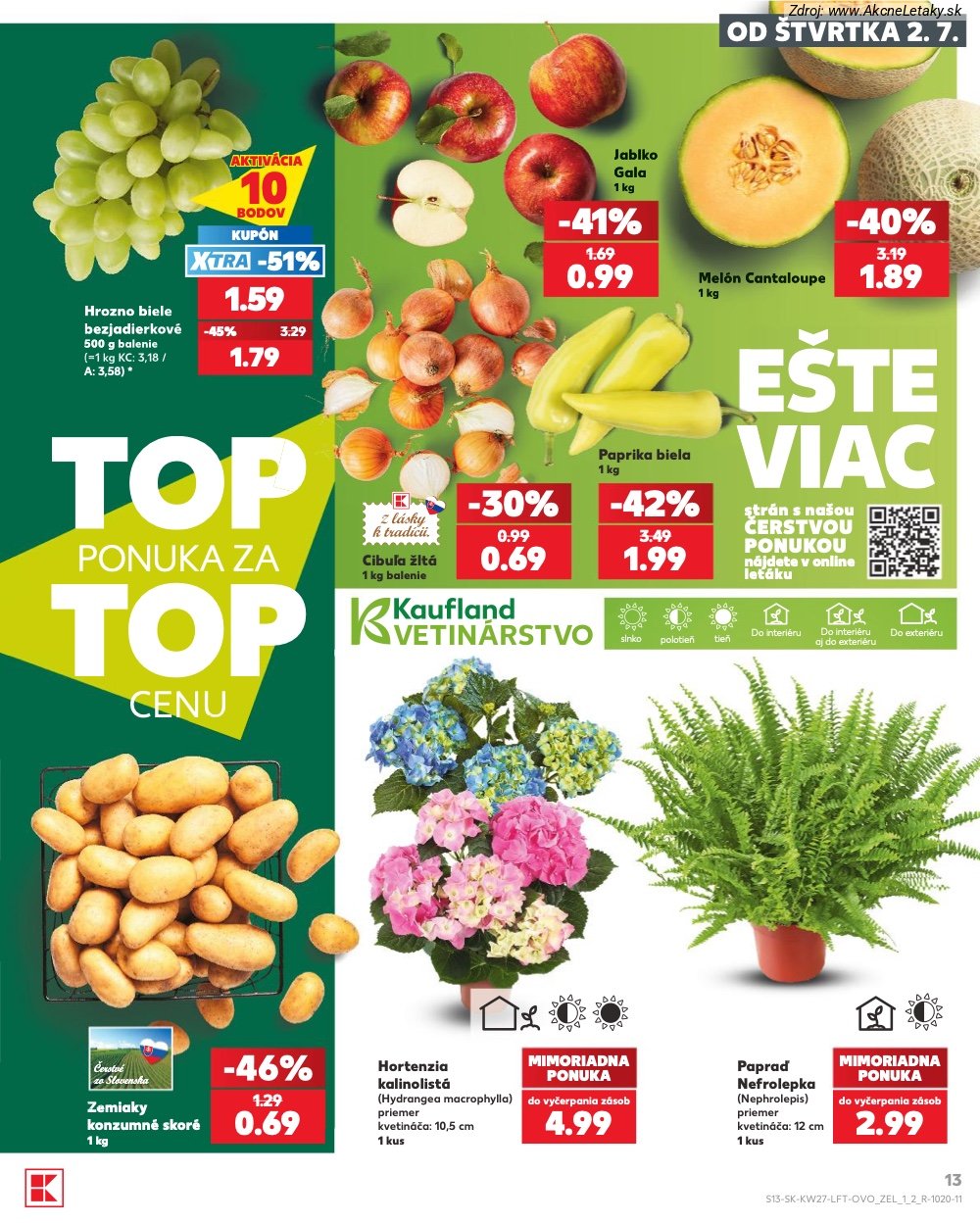 Leták Kaufland (2. 7. - 8. 7. 2026) - strana 13 z 80