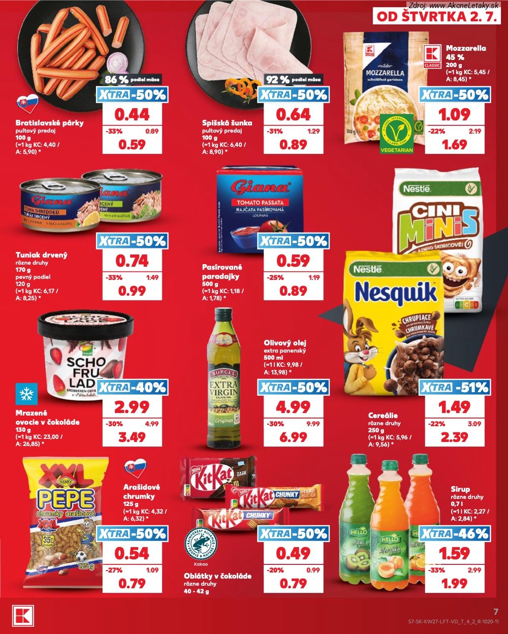 Leták Kaufland (2. 7. - 8. 7. 2026) - strana 7 z 80