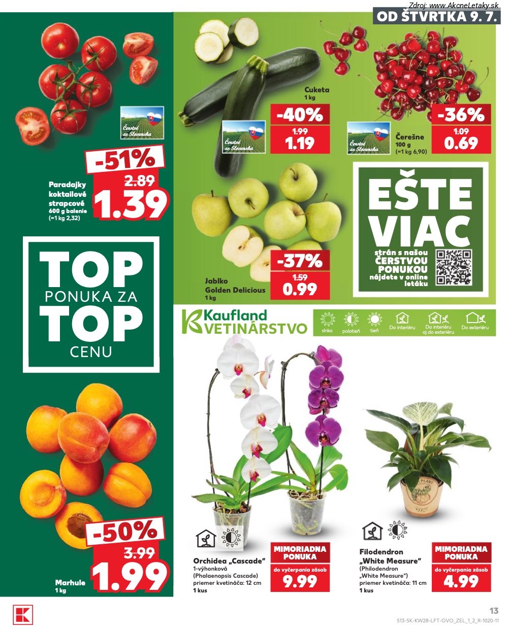 Leták Kaufland (9. 7. - 15. 7. 2026) - strana 13 z 82