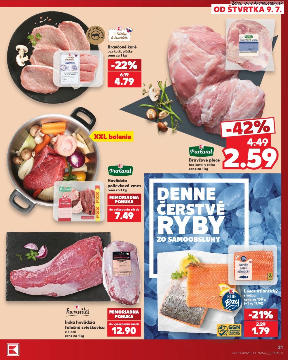 Leták Kaufland (9. 7. - 15. 7. 2026) - strana 21 z 82