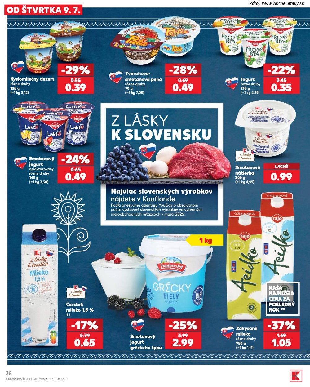 Leták Kaufland (9. 7. - 15. 7. 2026) - strana 28 z 82