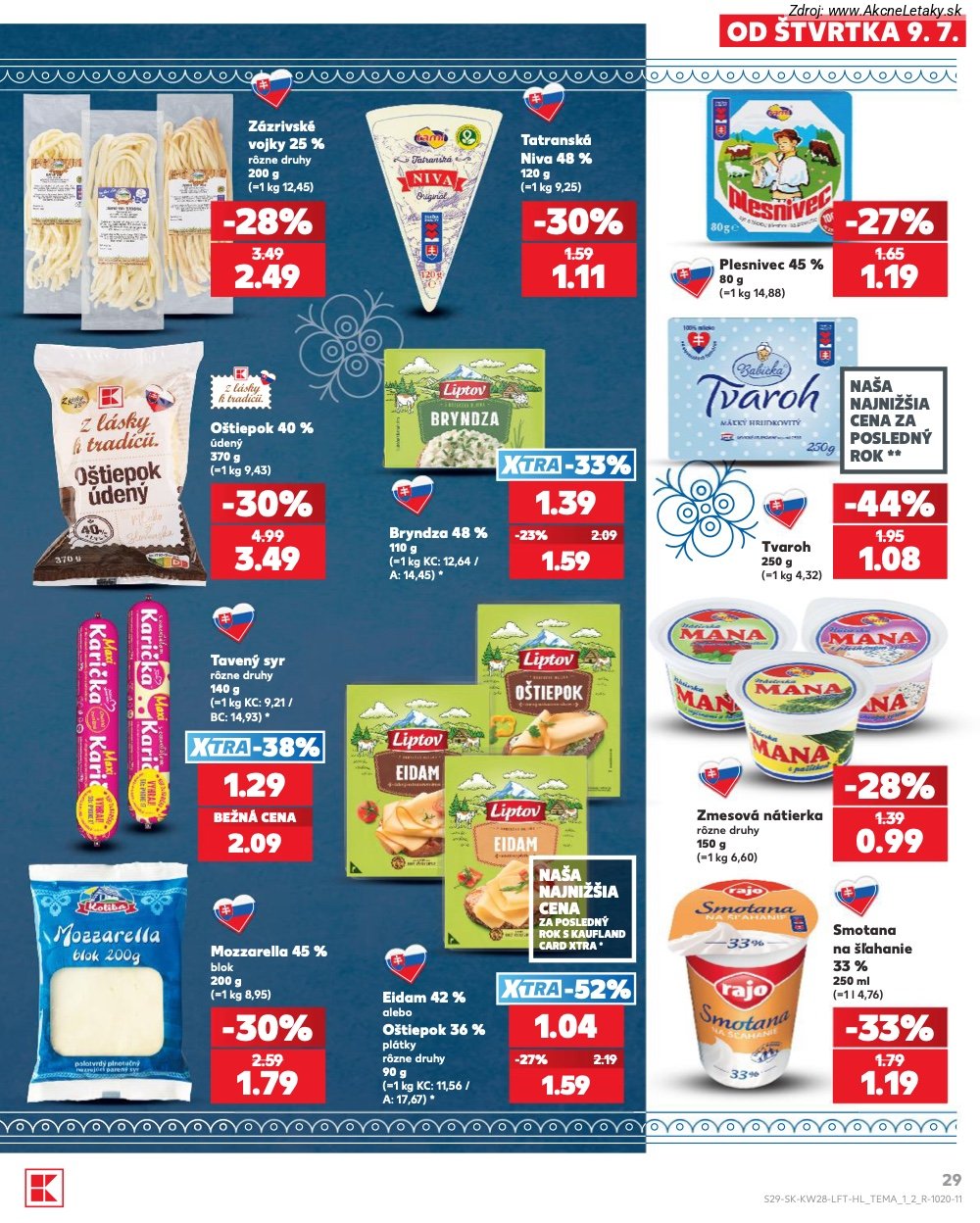 Leták Kaufland (9. 7. - 15. 7. 2026) - strana 29 z 82