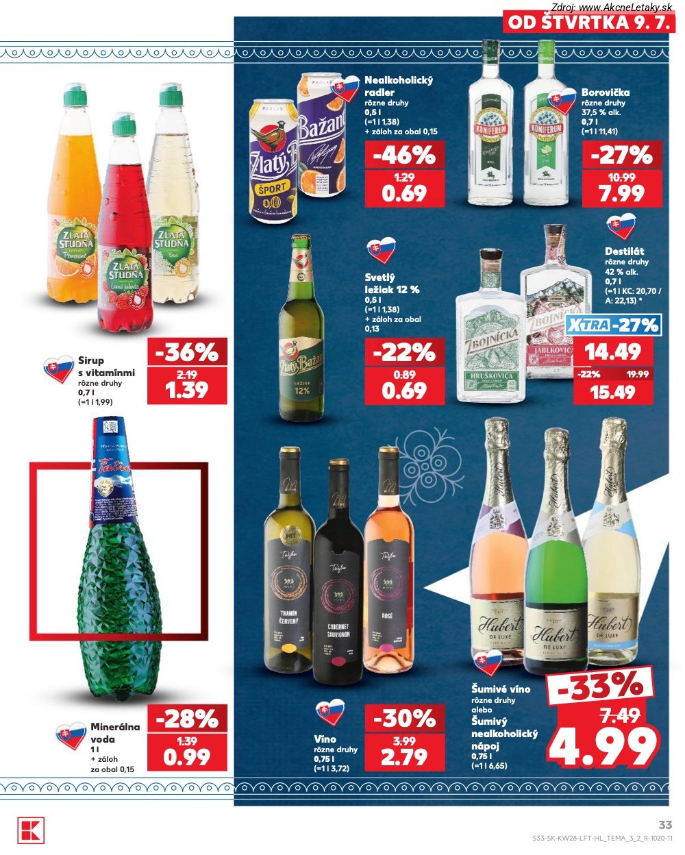Leták Kaufland (9. 7. - 15. 7. 2026) - strana 33 z 82