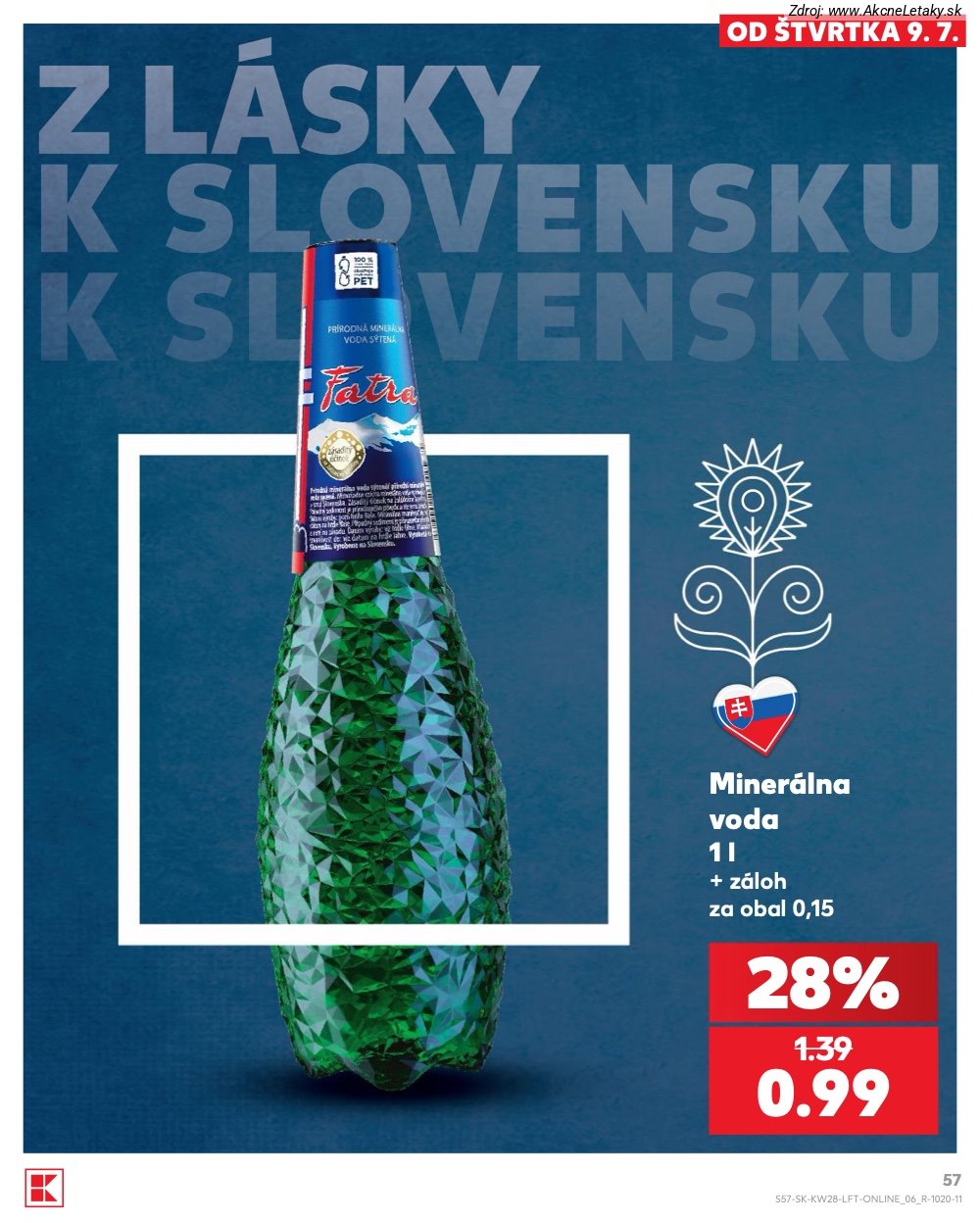 Leták Kaufland (9. 7. - 15. 7. 2026) - strana 57 z 82