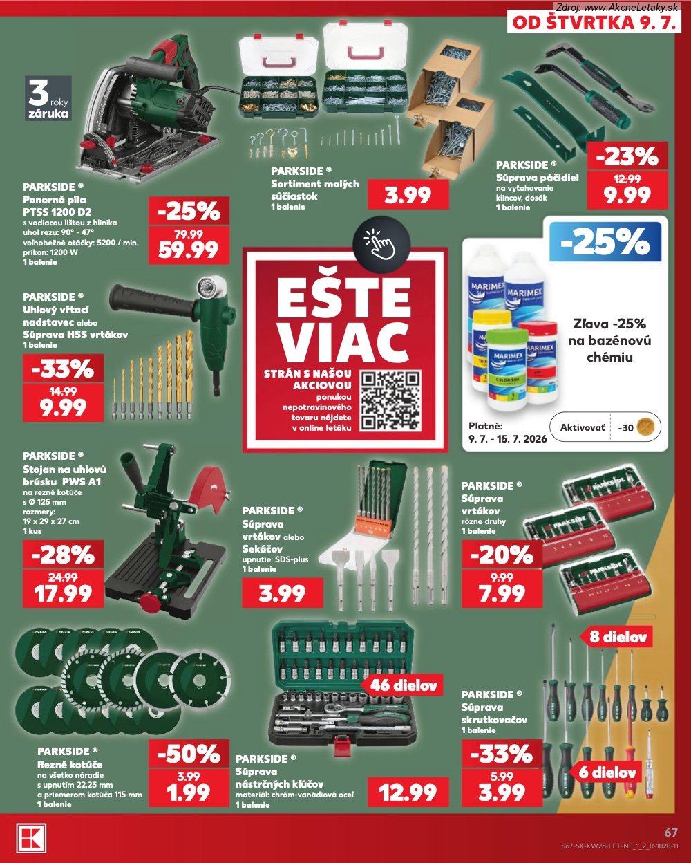 Leták Kaufland (9. 7. - 15. 7. 2026) - strana 67 z 82