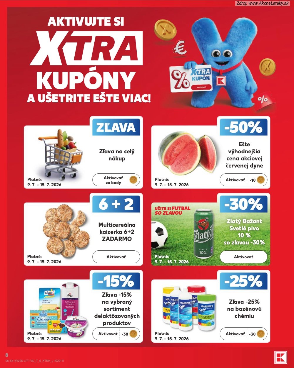 Leták Kaufland (9. 7. - 15. 7. 2026) - strana 8 z 82