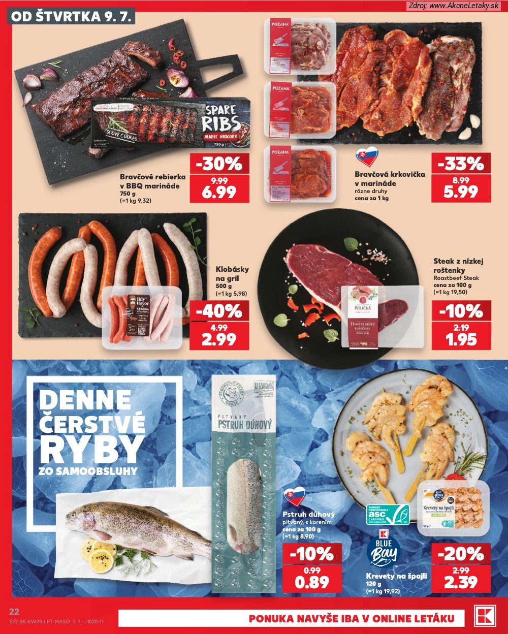 Leták Kaufland (9. 7. - 15. 7. 2026) - strana 22 z 82