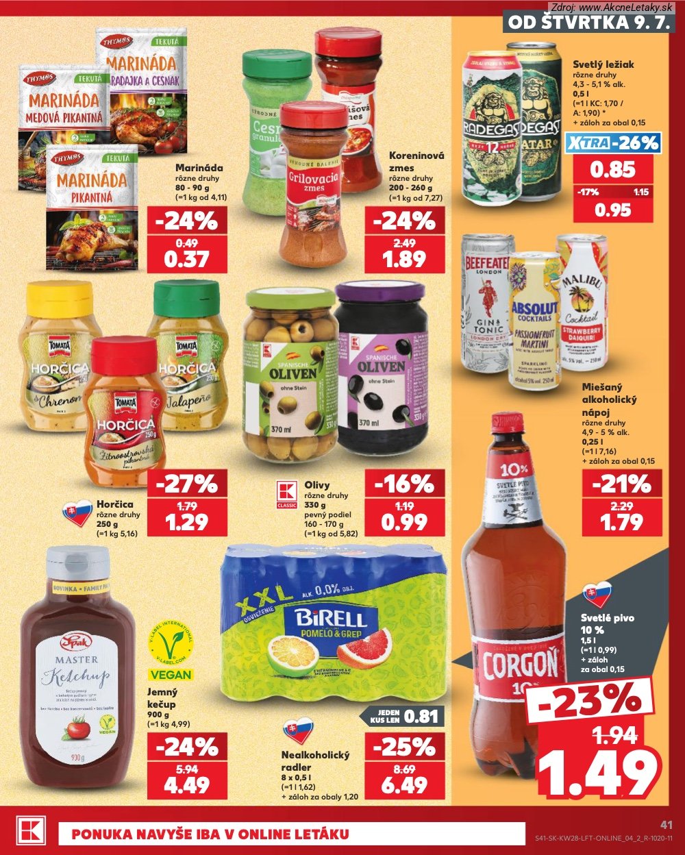 Leták Kaufland (9. 7. - 15. 7. 2026) - strana 41 z 82