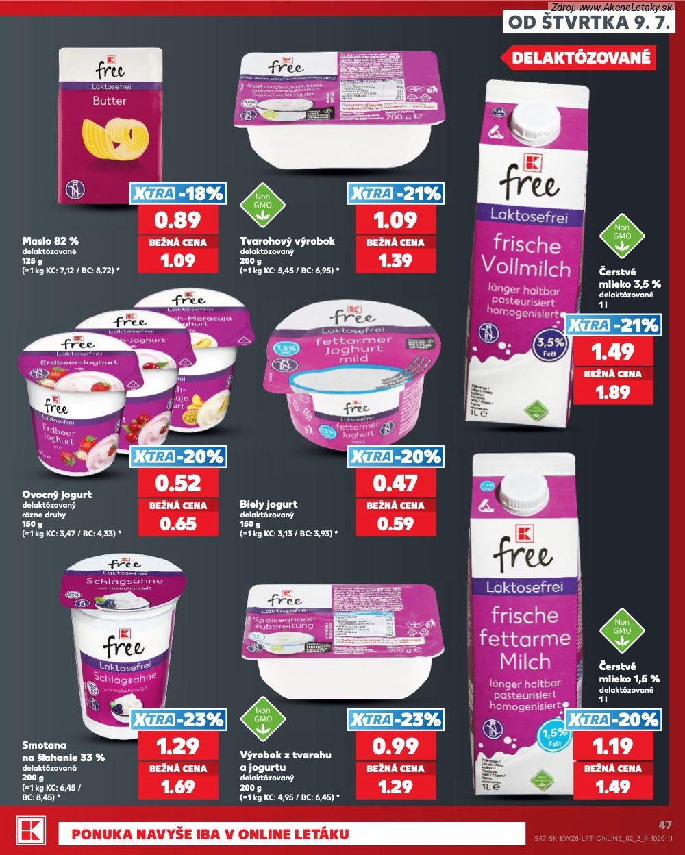 Leták Kaufland (9. 7. - 15. 7. 2026) - strana 47 z 82