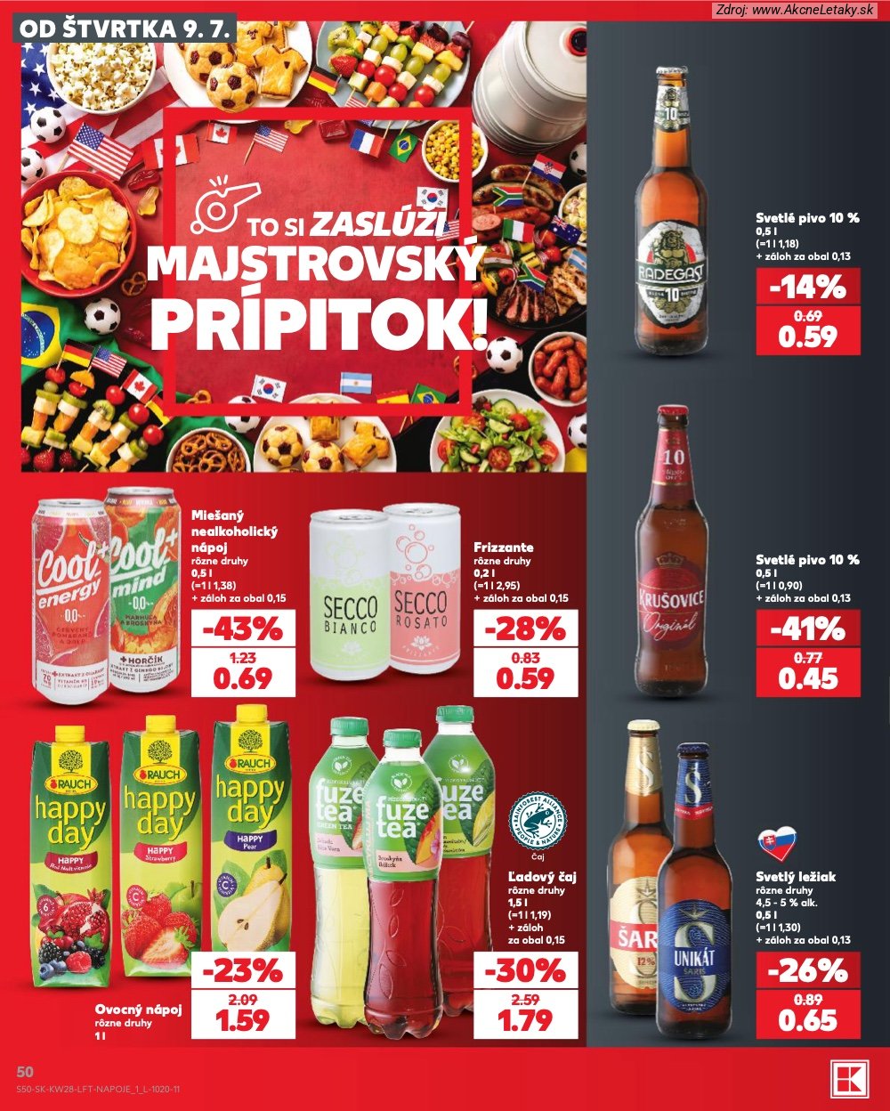 Leták Kaufland (9. 7. - 15. 7. 2026) - strana 50 z 82