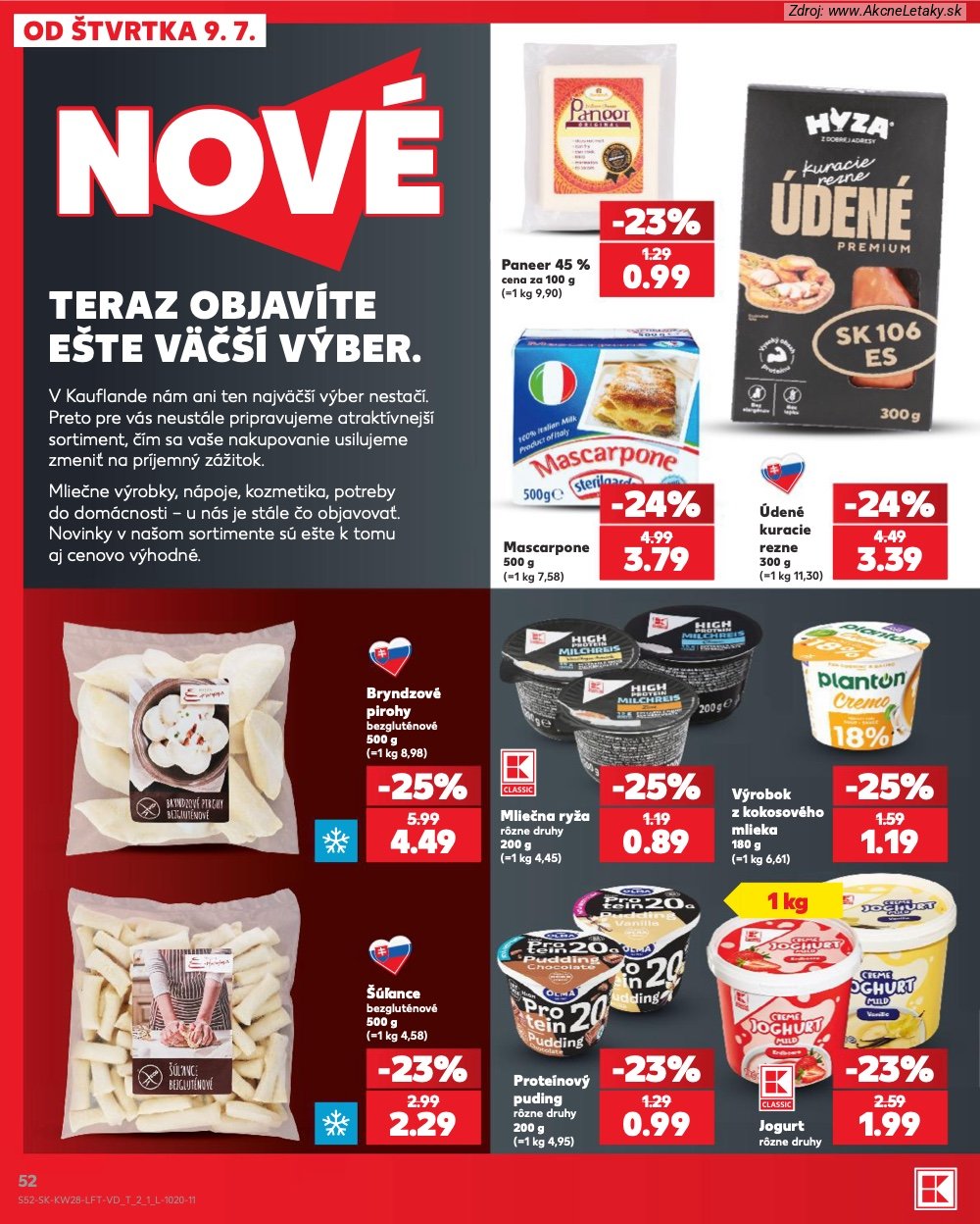 Leták Kaufland (9. 7. - 15. 7. 2026) - strana 52 z 82