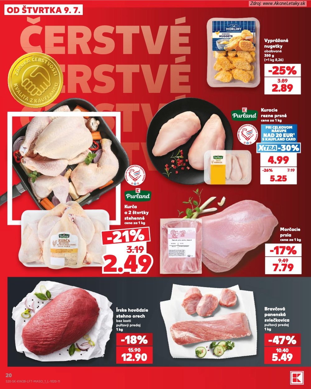 Leták Kaufland (9. 7. - 15. 7. 2026) - strana 20 z 82