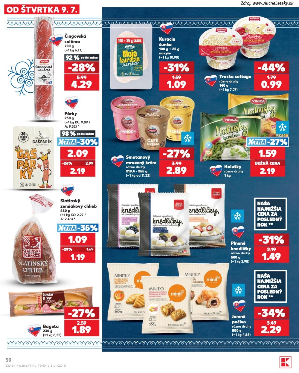 Leták Kaufland (9. 7. - 15. 7. 2026) - strana 30 z 82