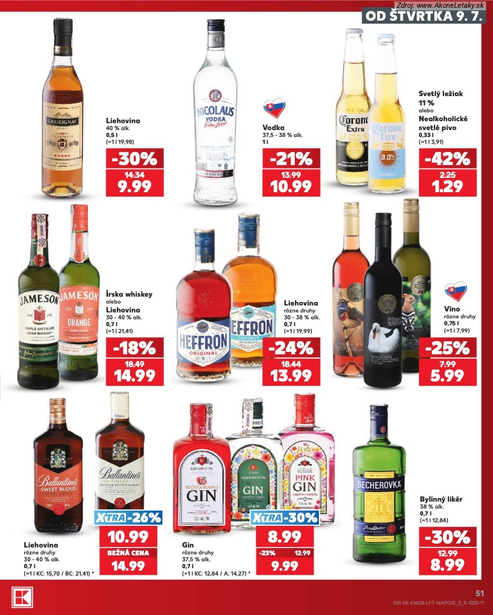 Leták Kaufland (9. 7. - 15. 7. 2026) - strana 51 z 82