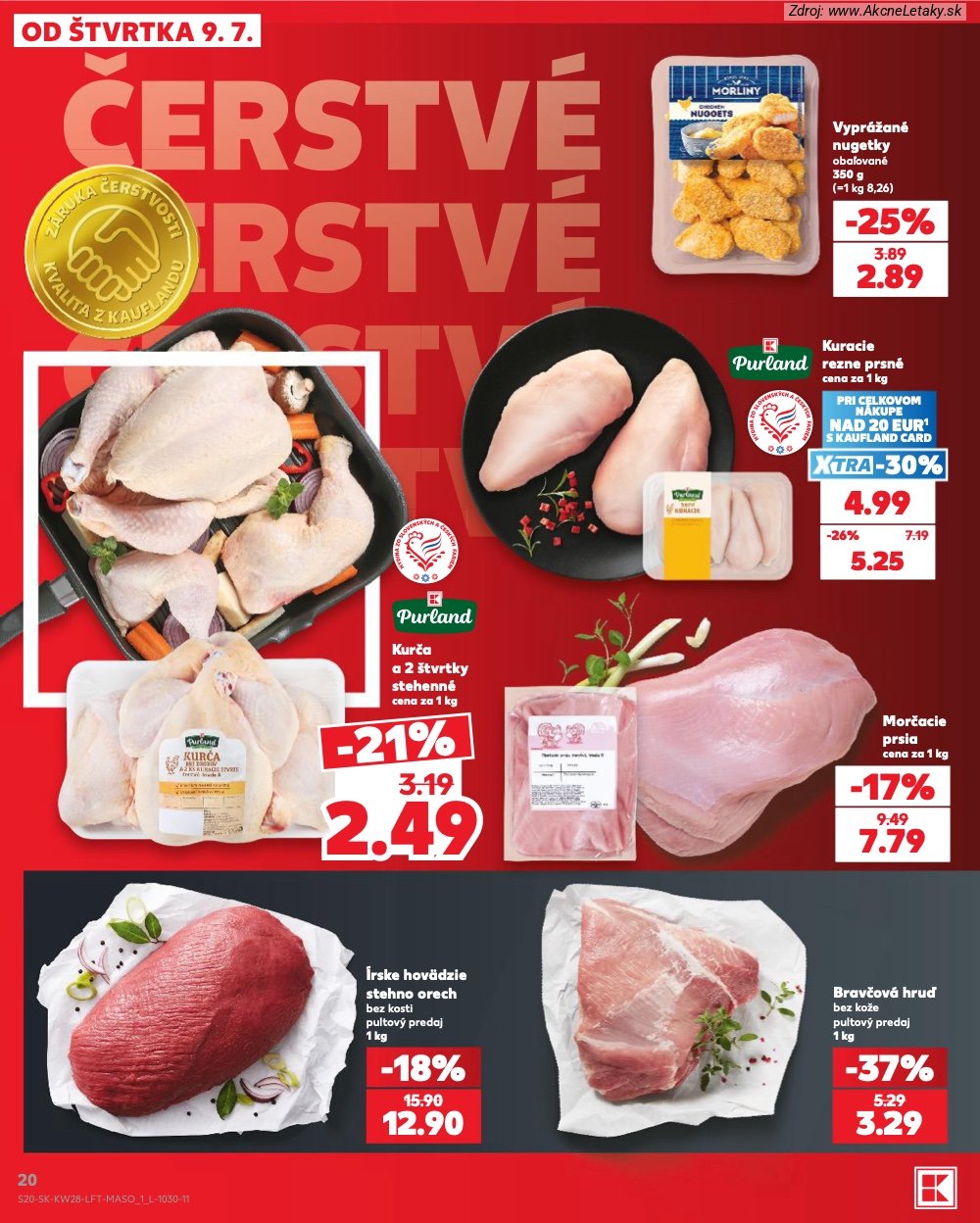 Leták Kaufland (9. 7. - 15. 7. 2026) - strana 20 z 82