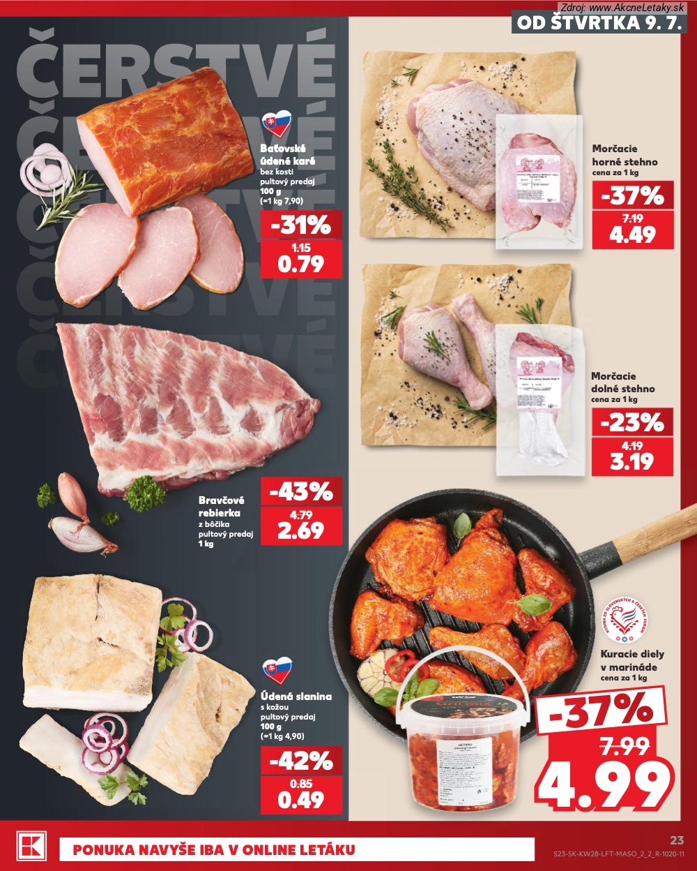 Leták Kaufland (9. 7. - 15. 7. 2026) - strana 23 z 82