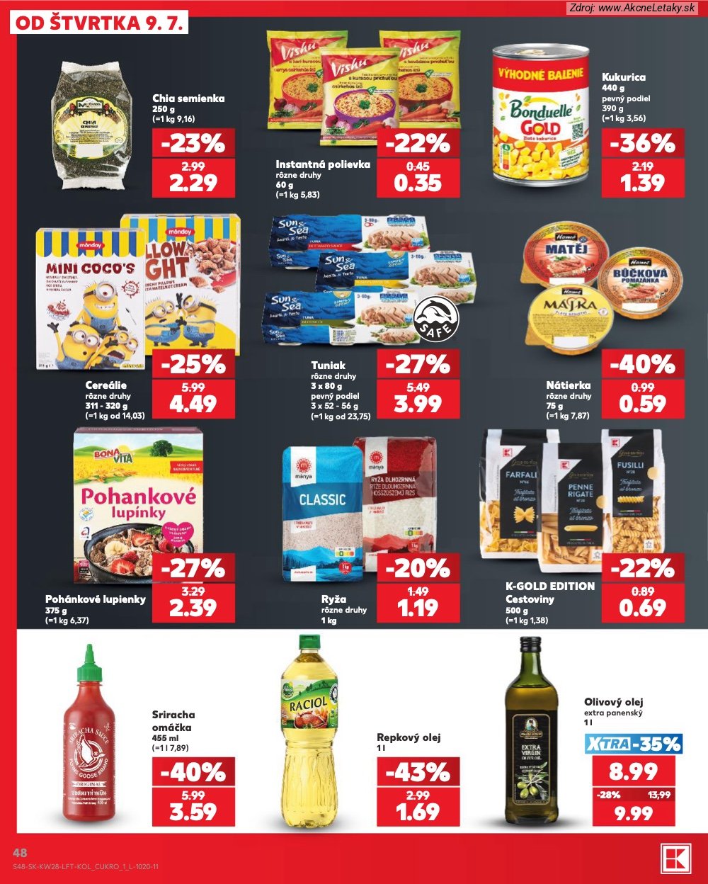 Leták Kaufland (9. 7. - 15. 7. 2026) - strana 48 z 82