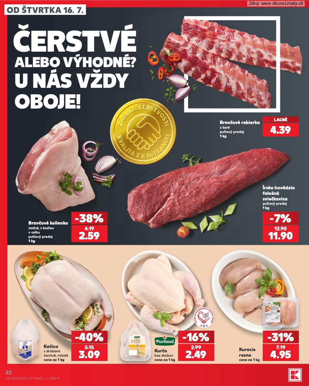 Leták Kaufland (16. 7. - 22. 7. 2026) - strana 22 z 86