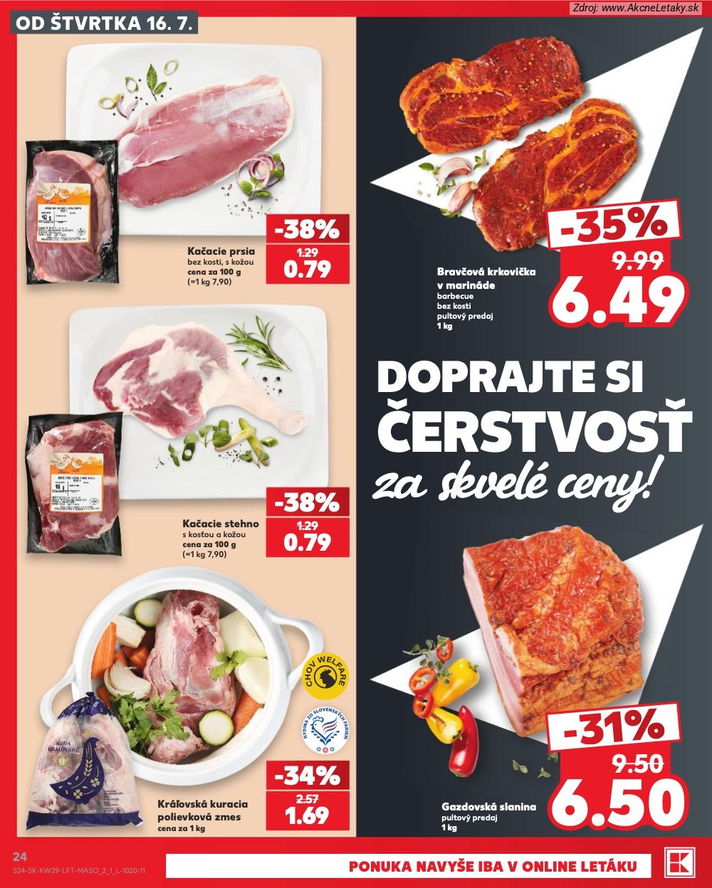 Leták Kaufland (16. 7. - 22. 7. 2026) - strana 24 z 86