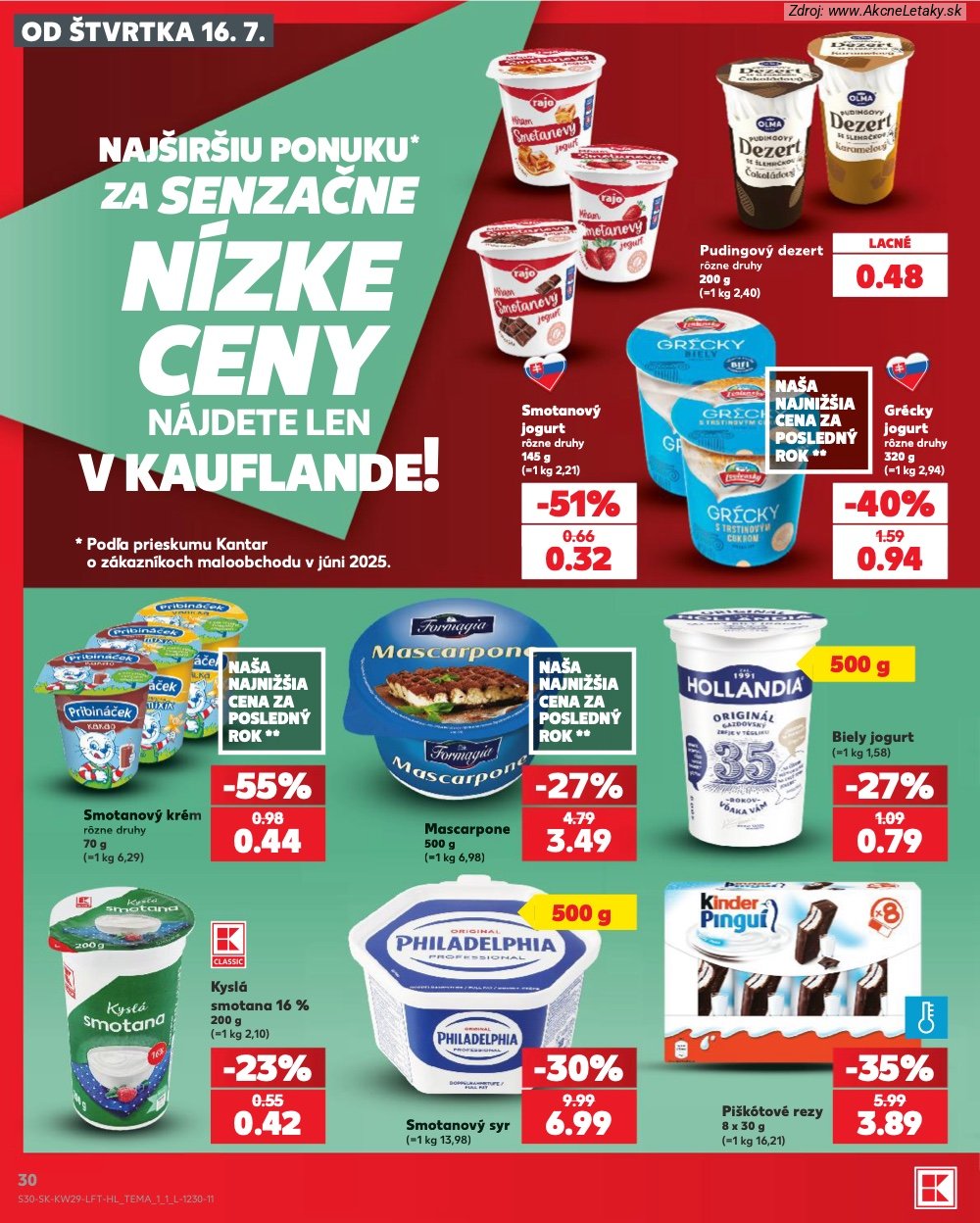 Leták Kaufland (16. 7. - 22. 7. 2026) - strana 30 z 86