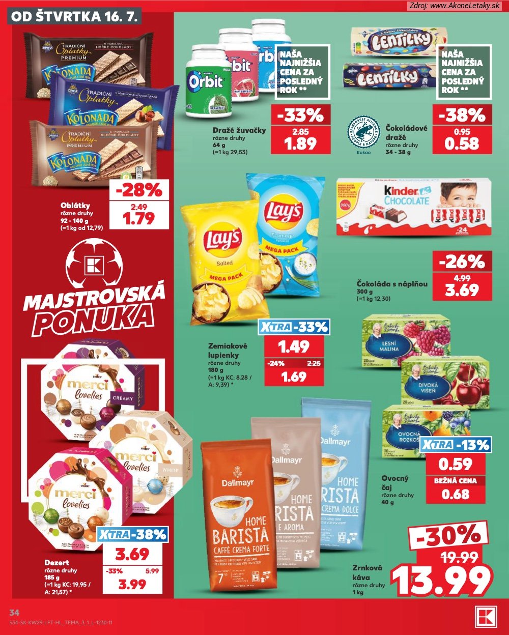 Leták Kaufland (16. 7. - 22. 7. 2026) - strana 34 z 86