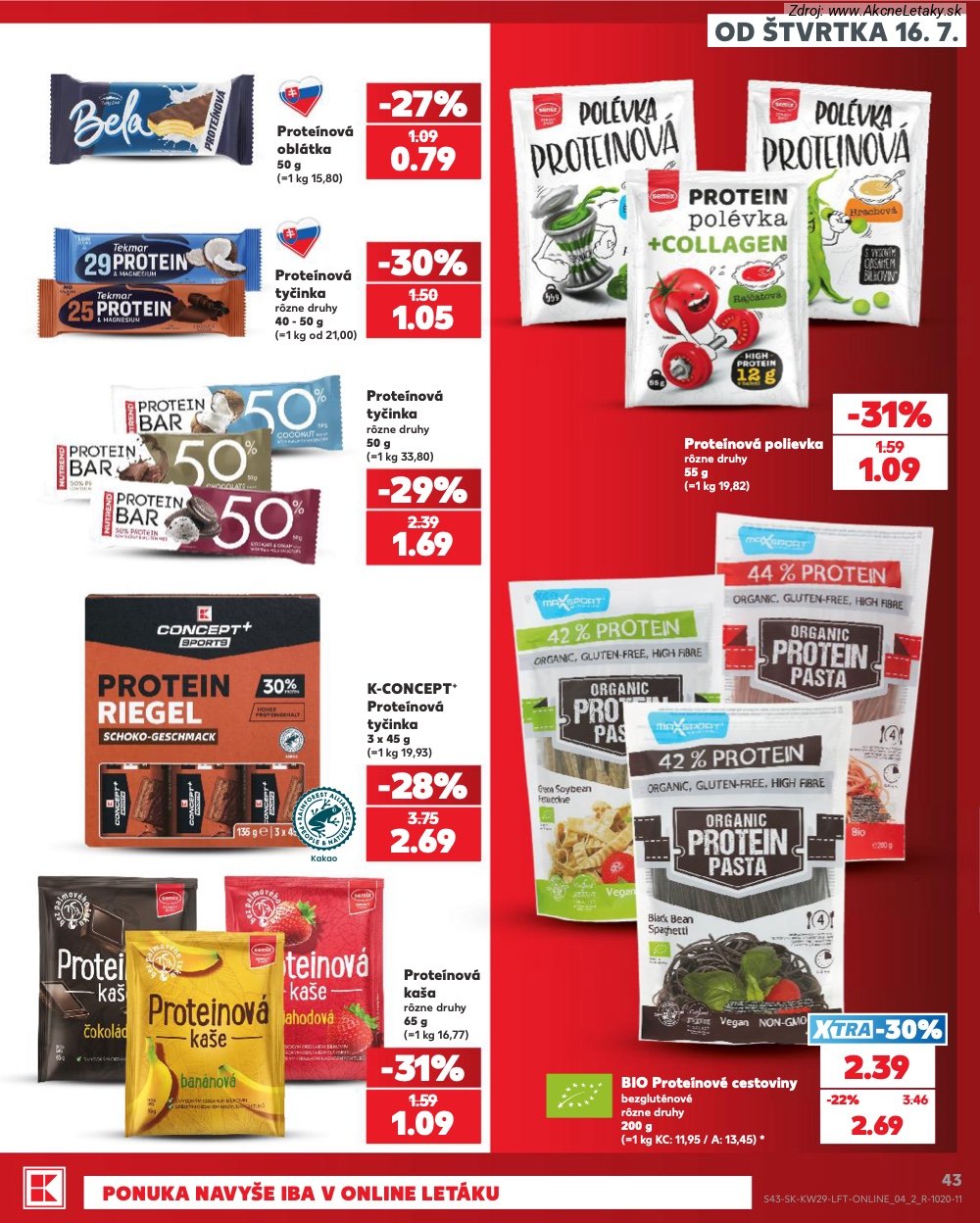 Leták Kaufland (16. 7. - 22. 7. 2026) - strana 43 z 86