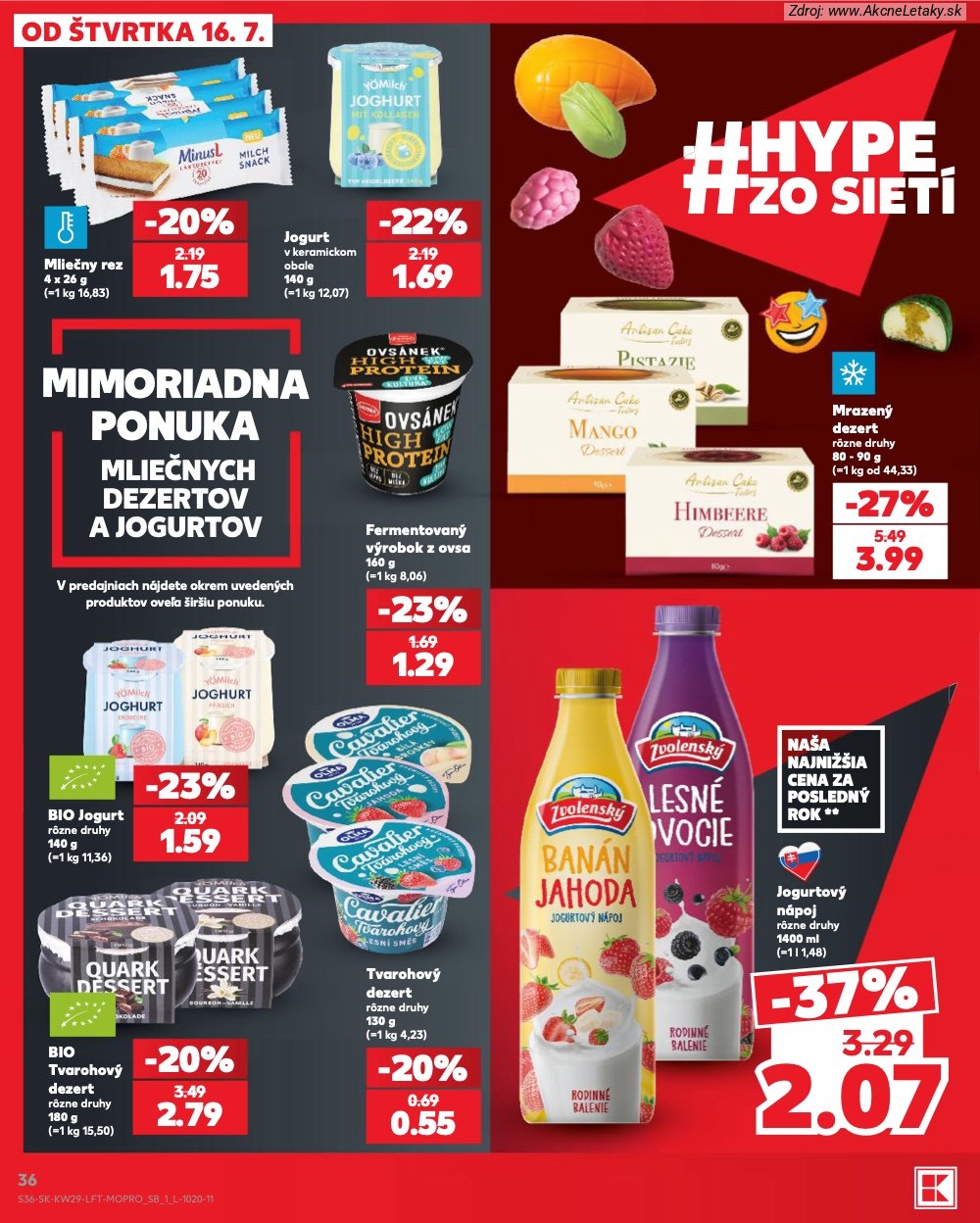 Leták Kaufland (16. 7. - 22. 7. 2026) - strana 36 z 86