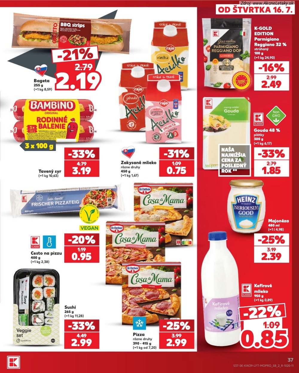 Leták Kaufland (16. 7. - 22. 7. 2026) - strana 37 z 86