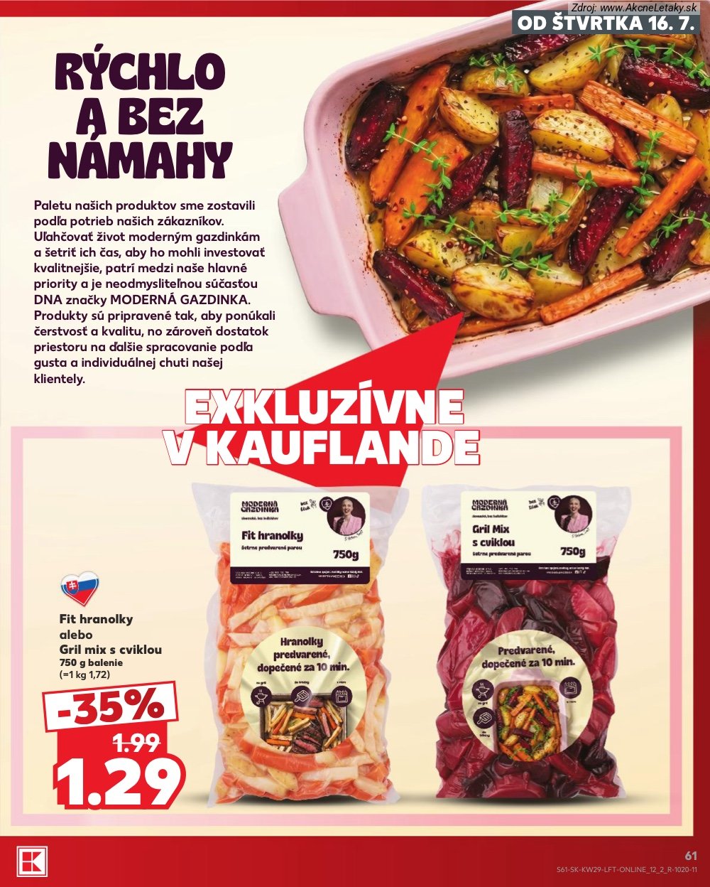 Leták Kaufland (16. 7. - 22. 7. 2026) - strana 61 z 86