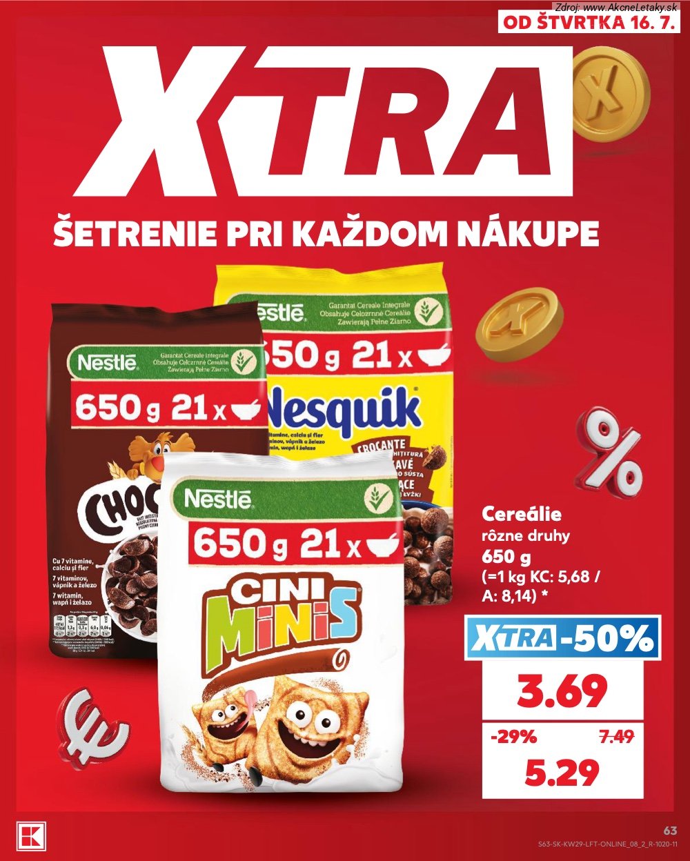 Leták Kaufland (16. 7. - 22. 7. 2026) - strana 63 z 86