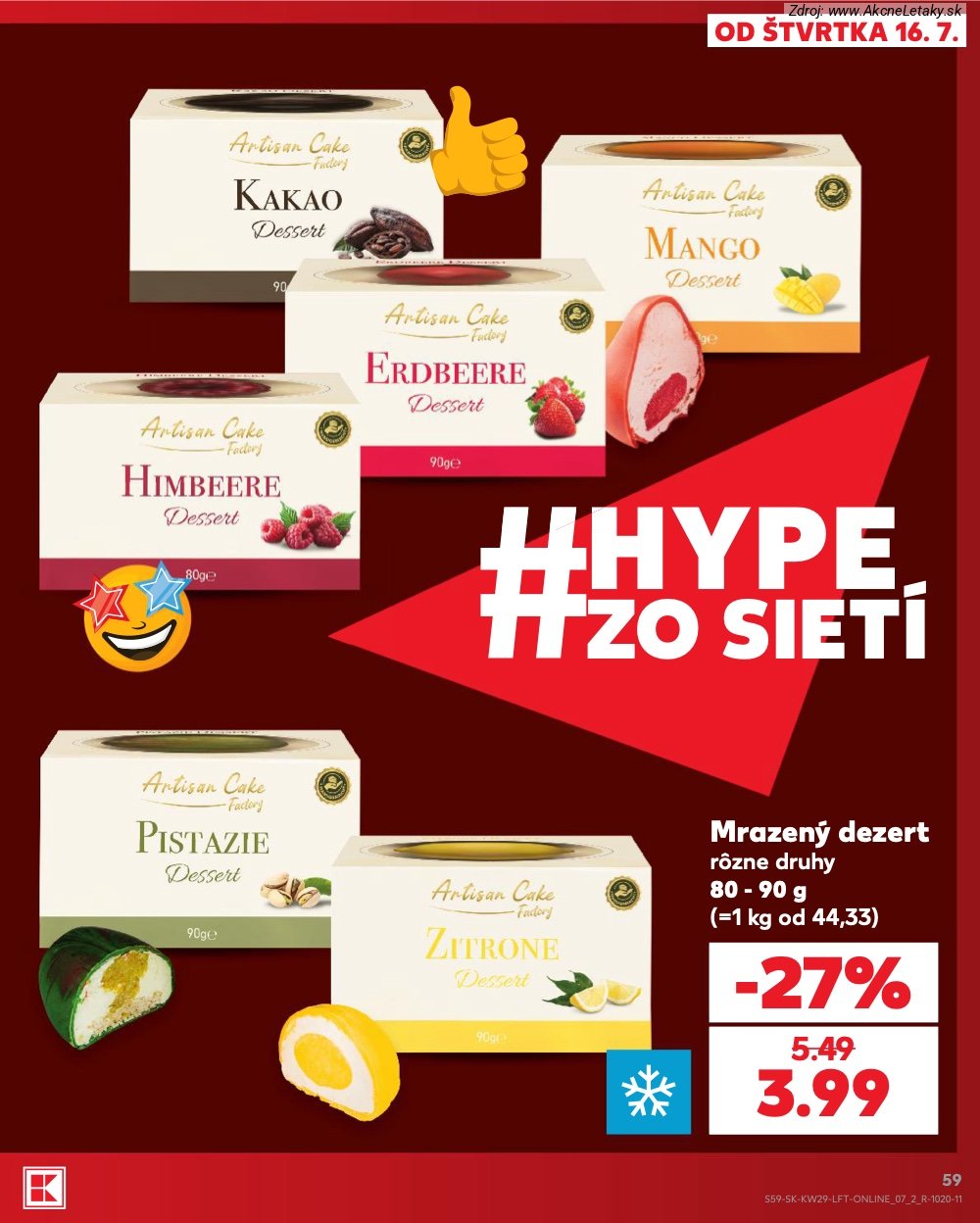 Leták Kaufland (16. 7. - 22. 7. 2026) - strana 59 z 86