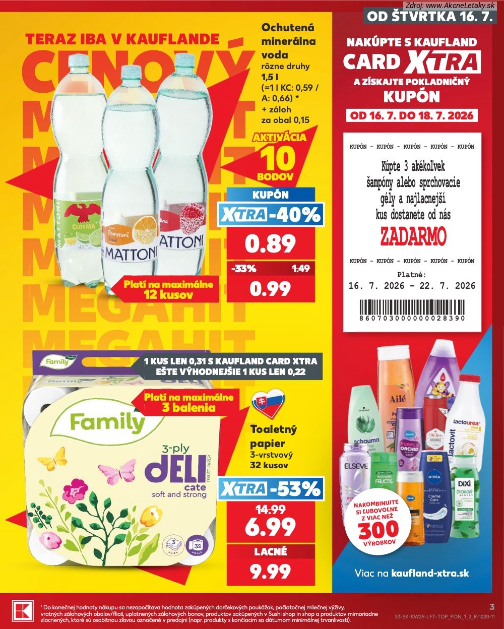 Leták Kaufland (16. 7. - 22. 7. 2026) - strana 3 z 86