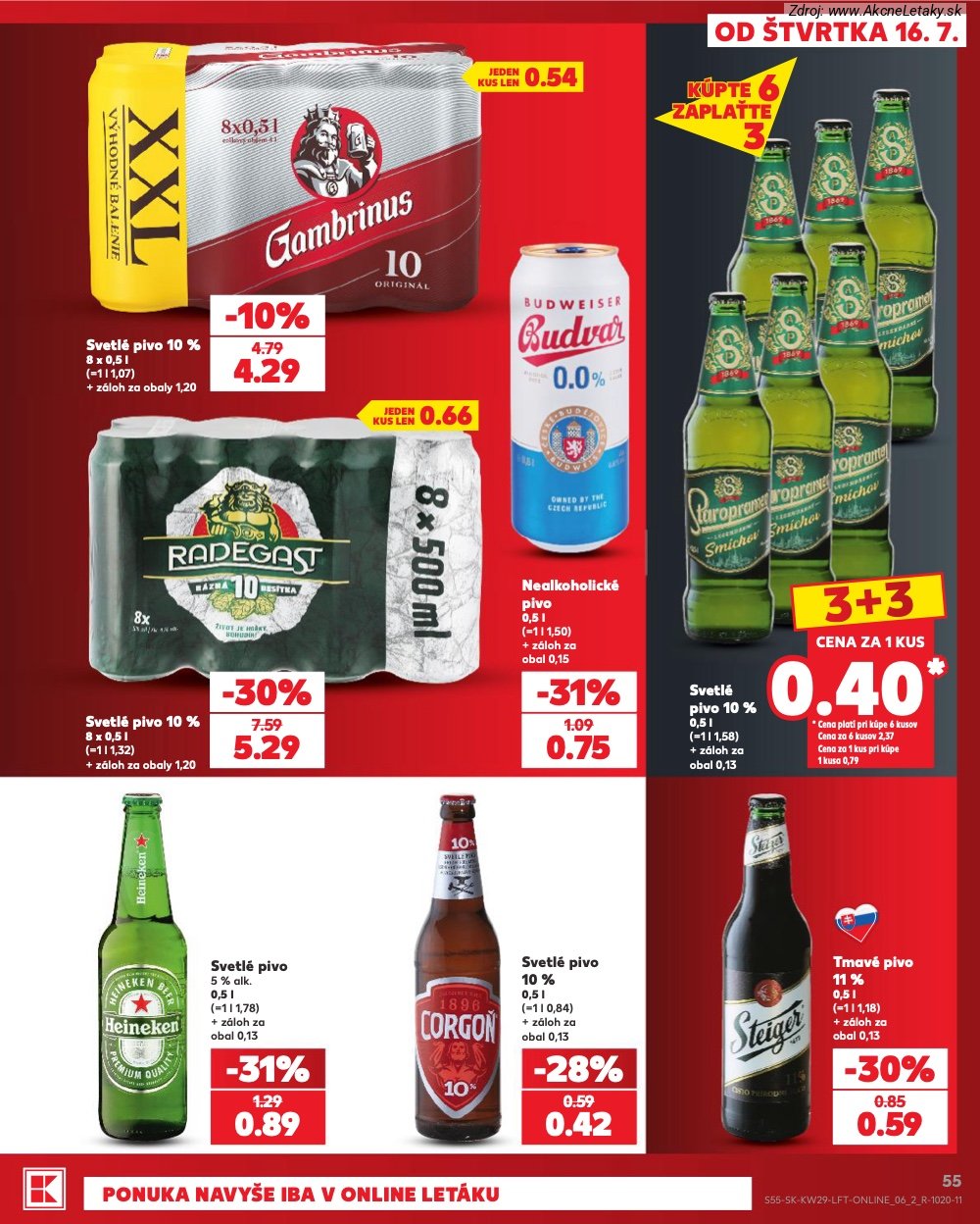 Leták Kaufland (16. 7. - 22. 7. 2026) - strana 55 z 86