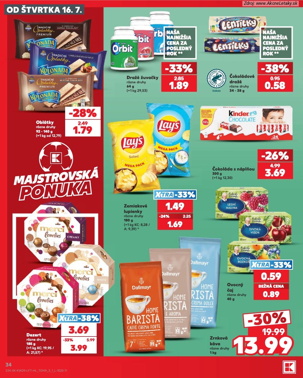 Leták Kaufland (16. 7. - 22. 7. 2026) - strana 34 z 86