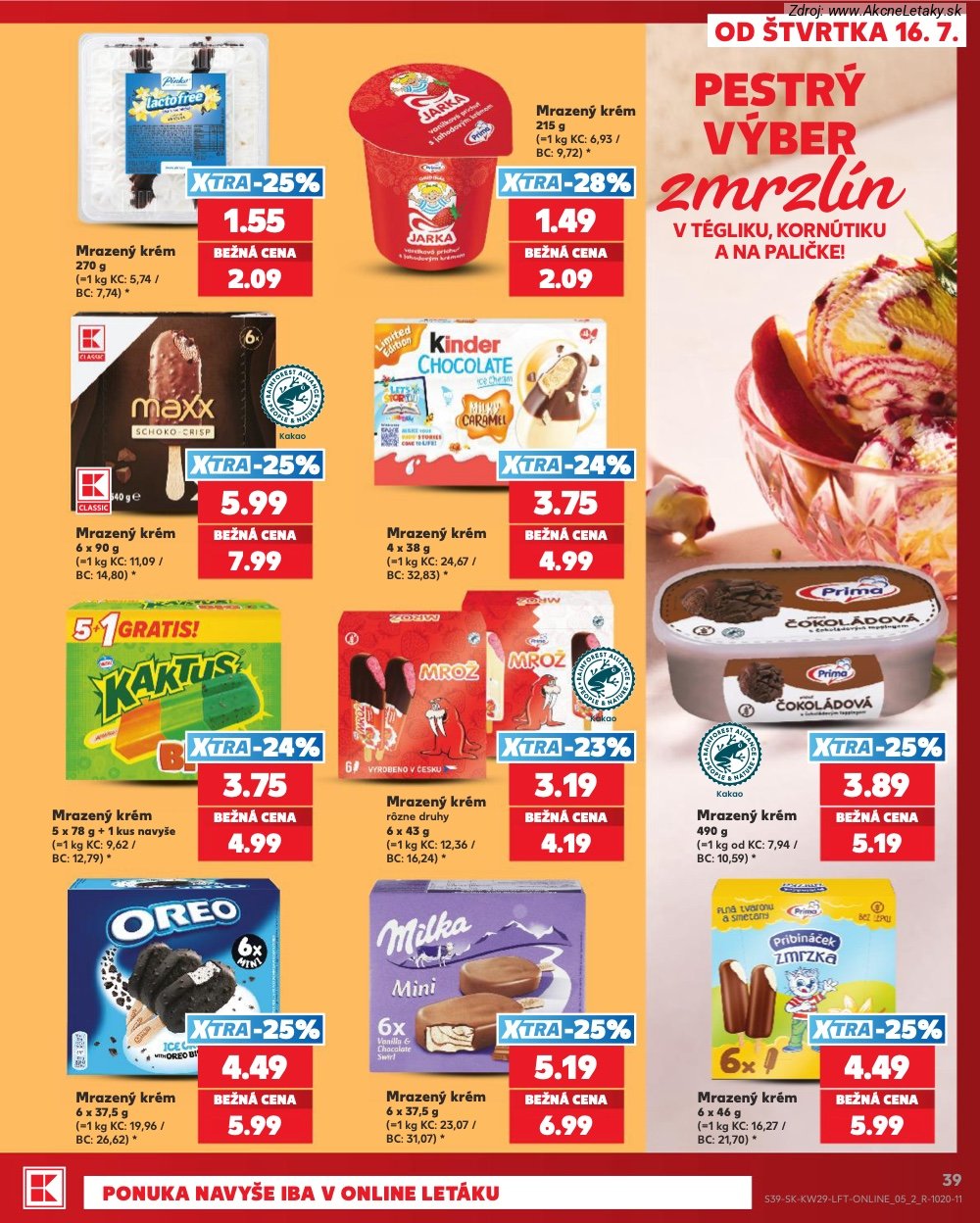 Leták Kaufland (16. 7. - 22. 7. 2026) - strana 39 z 86