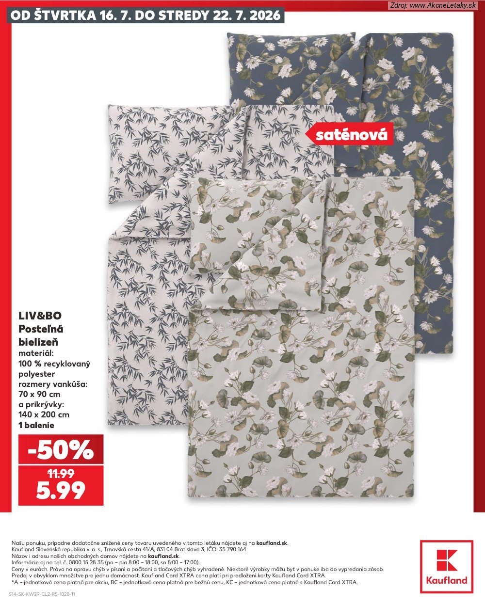 Leták Kaufland (16. 7. - 22. 7. 2026) - strana 14 z 14