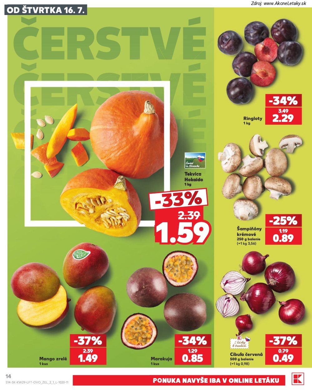 Leták Kaufland (16. 7. - 22. 7. 2026) - strana 14 z 86